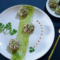 A picture of Banana blossom koftas/ Vazhaipoo Cutlet Recipe.