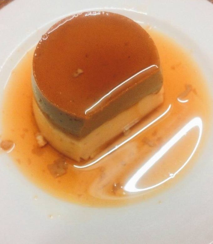 Hình của món Flan vị cà phê.