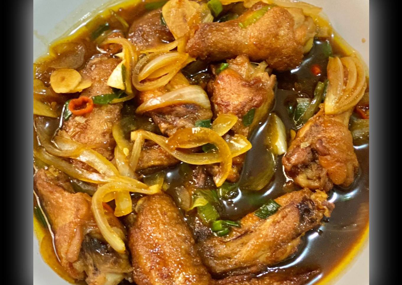 Sayap Ayam Goreng Mentega
