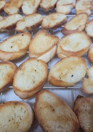 A picture of Crostini from Frozen Bread Dough.
