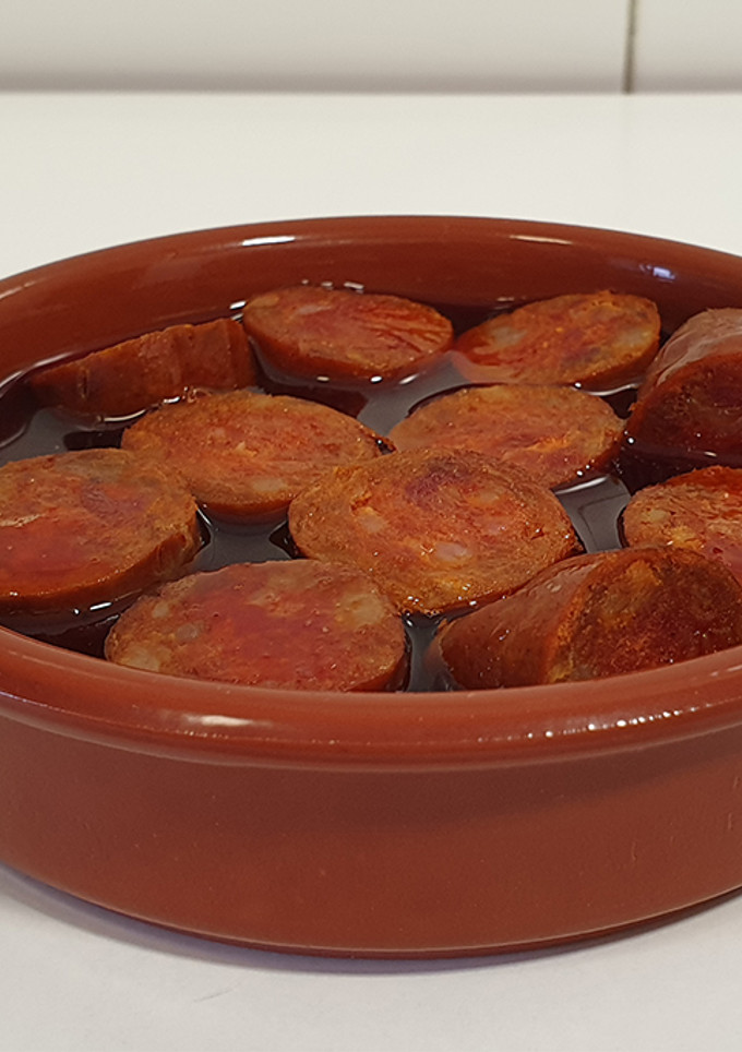 Una foto de Chorizos a la sidra