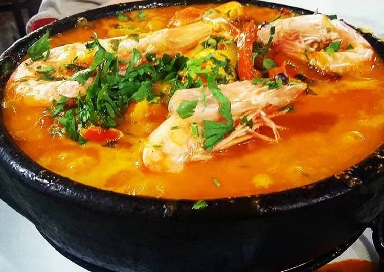 Moqueca de Camarão e Abadejo - Tudogosreceitas