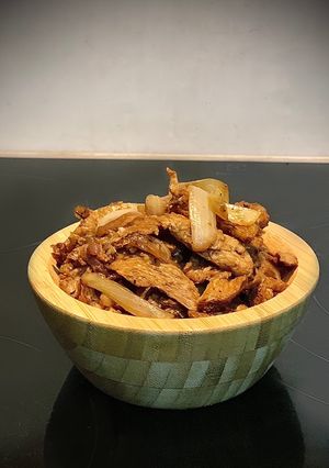 Une photo de Soja sauté aux oignons