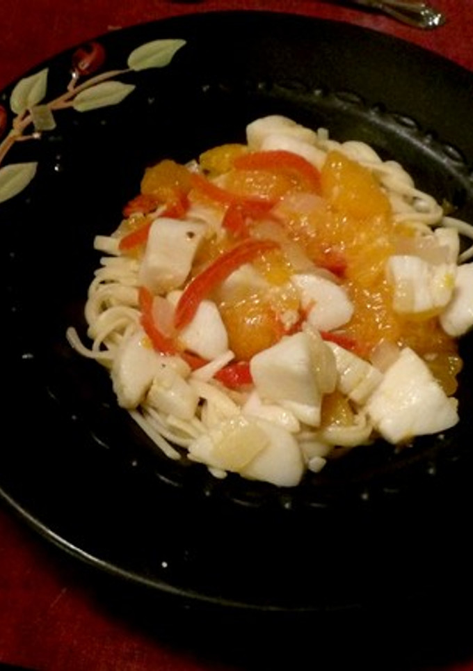 A picture of Citrus Scallops.
