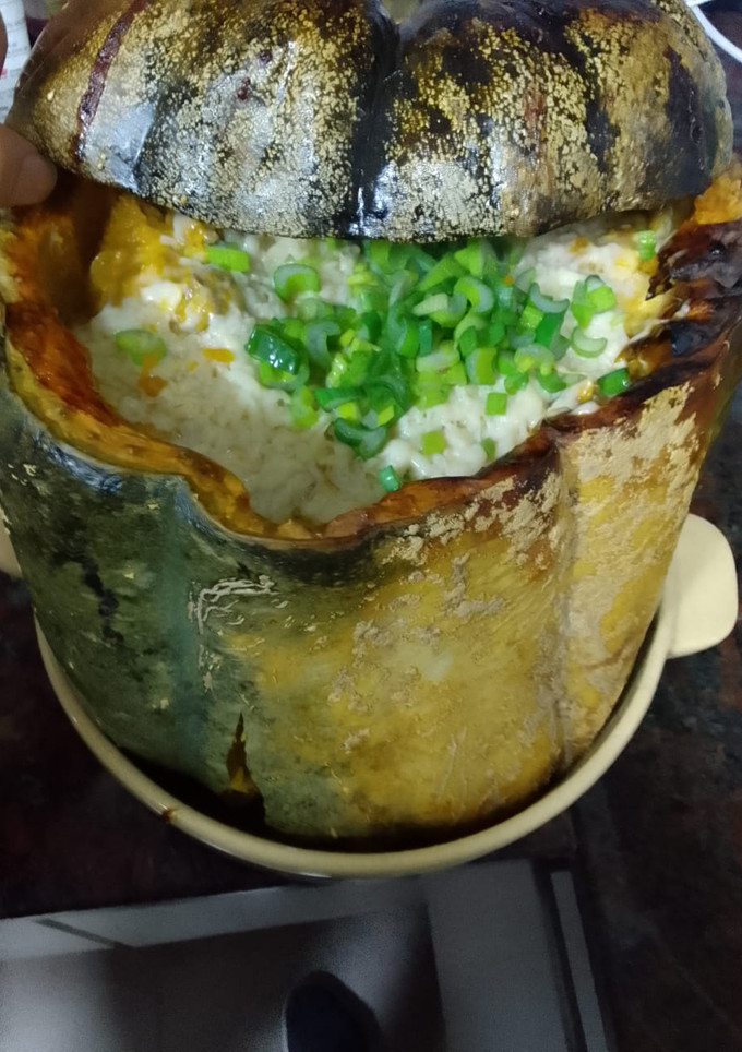 Una foto de Zapallo cabutia relleno