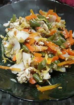 Foto resep Tumis sayur orak arik telur