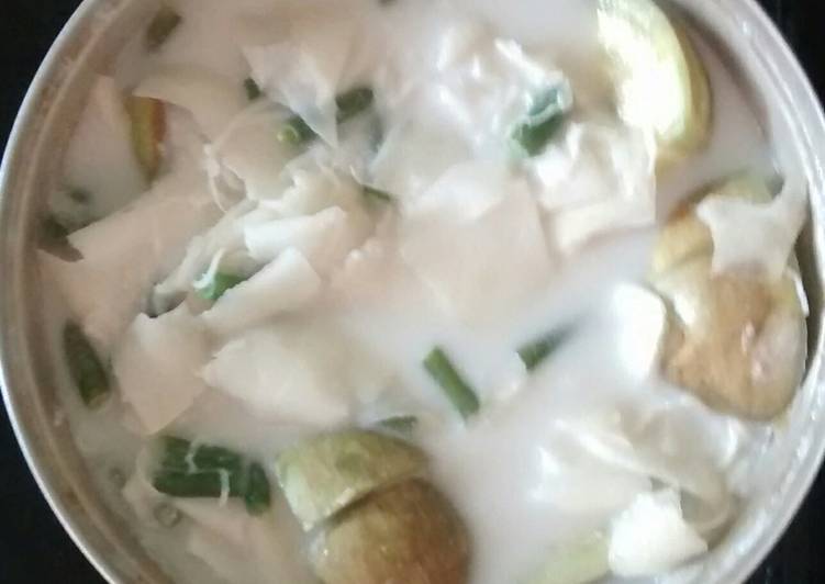 Santan orowu terong dan kacang panjang