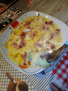 Una foto de Crema de puerros gratinada en MC