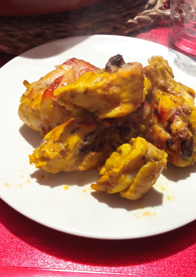 Una foto de Pollo al horno con cerveza