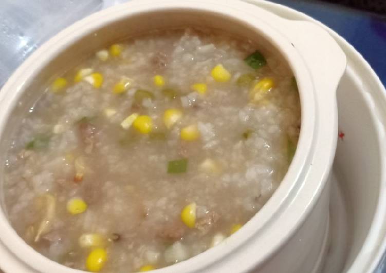 Bubur hati ayam steam cooker