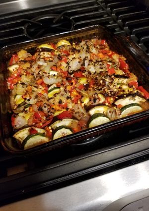 A picture of Baked Ratatouille.