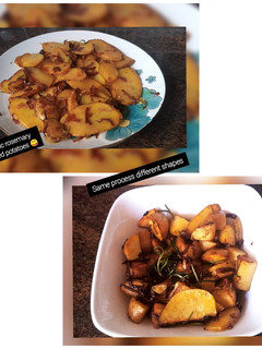A picture of Tumeric rosemary pan fried potatoes.