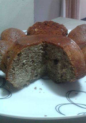 Una foto de Ponquesitos de harina de arroz y chocolate