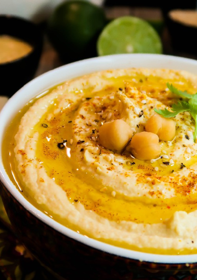 Una foto de Hummus de garbanzo