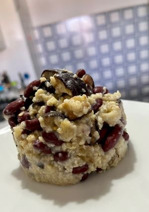 Foto di SFORMATO DI MIGLIO, MELANZANE E FAGIOLI ROSSI