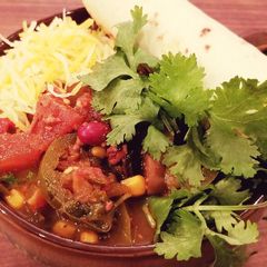 A picture of Mike's Mexican Sick Day Soup.
