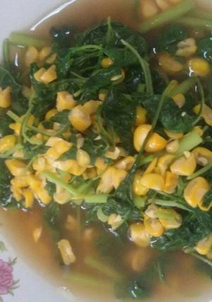 Foto resep Tumis Bayam Jagung Vegan