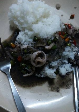 Foto resep Cumi masak tinta