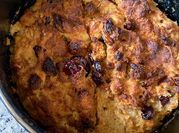 Una foto de budin de harina de almendra