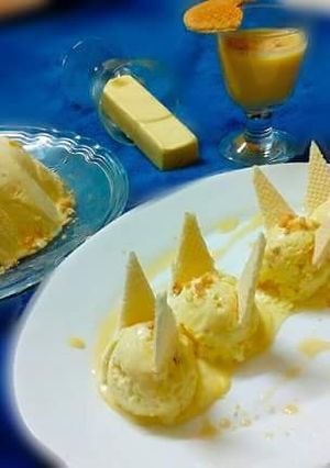 A picture of Butterscotch icecream.