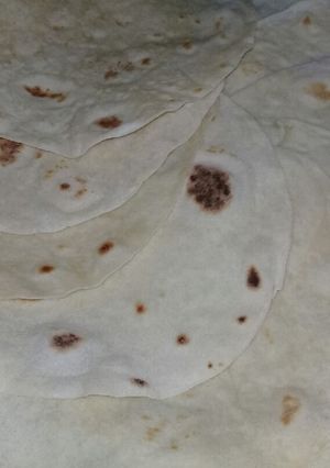 صورة لوصفة خبز التورتيلا