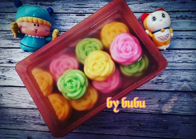 Cara Gampang Membuat 20- Puding kaca mawar #bikinramadanberkesan yang Enak