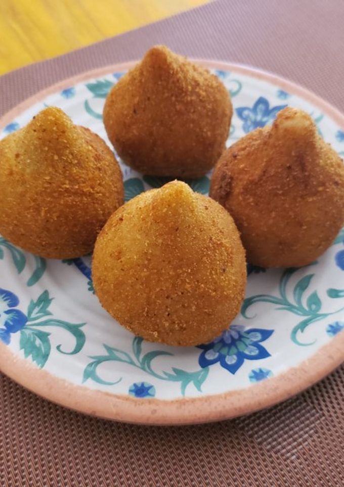 Una foto de Coxinha de pollo para principiantes