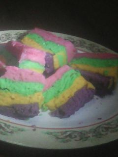 Foto resep Rainbow cake Putih telur