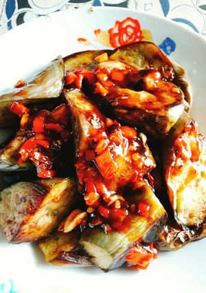 Hình của món Cà tím chiên tỏi ớt(món chay).