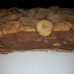 A picture of Chocolate banana pudding.
