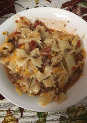 A picture of Lasagna soup.