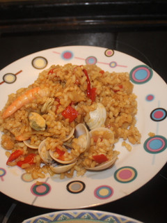 Una foto de Arroz con marisco