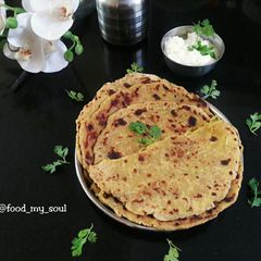 Multigrain Lauki/Dudhi Thepla A picture of Multigrain Lauki/Dudhi Thepla.
