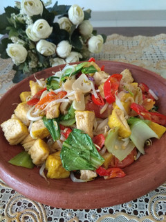 Foto resep Tumis Tauge Tahu Pokcoy (Tumis Warna Warni)