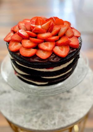 Une photo de Le Naked cake aux fraises