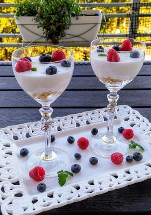 Φωτογραφία της συνταγής Vegan cheesecake με forest fruits