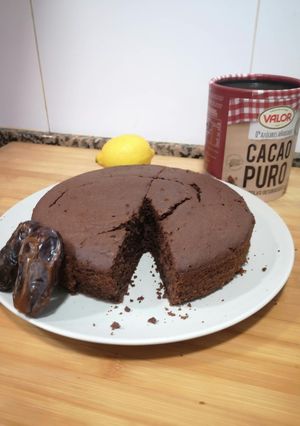 Una foto de Bizcocho de cacao sin azúcares ni edulcorantes en Thermomix