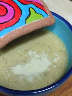 Una foto de Crema de calabacín
