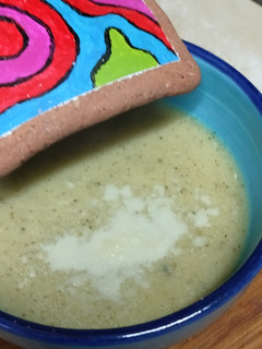 Una foto de Crema de calabacín