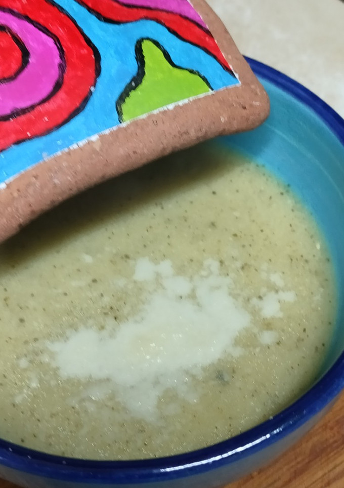 Una foto de Crema de calabacín
