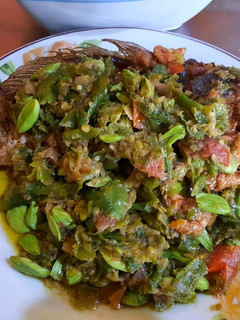 Foto resep Ikan mas goreng sambal pete