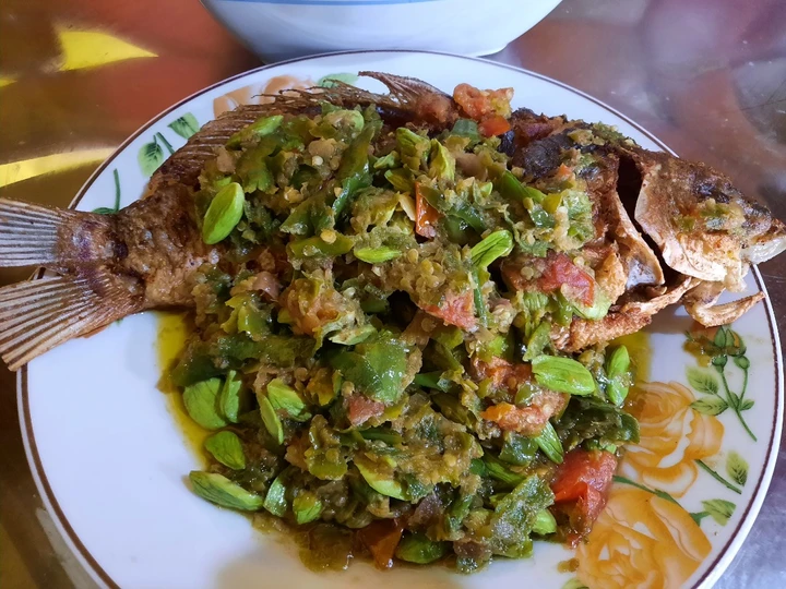 Recipe Ikan mas goreng sambal pete the Delicious So Delicious