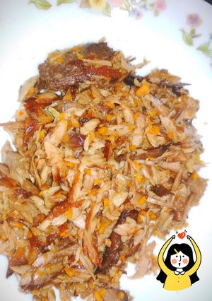 Foto resep Ikan tongkol keranjang suwir pake wortel (tidak pedas)