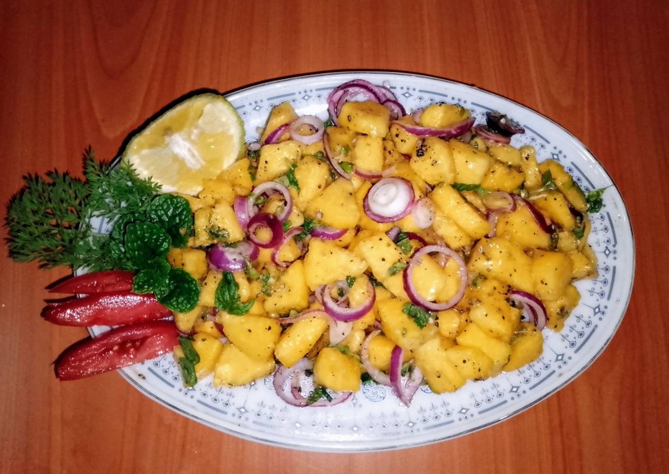 Papaya ðŸ¥— salsa ðŸ§…ðŸ…