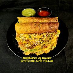 Soya Besan Mix Vegetable Chilla A picture of Soya Besan Mix Vegetable Chilla.
