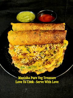 A picture of Soya Besan Mix Vegetable Chilla.