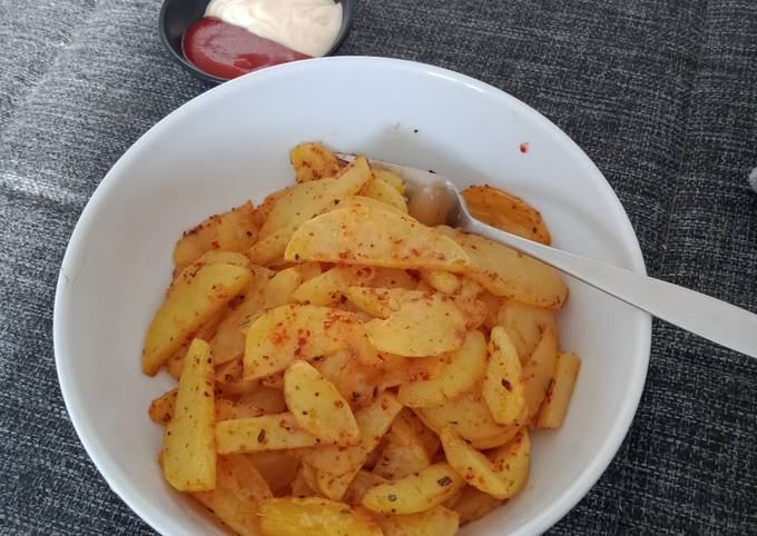 Resep Potato wedges oven (camilan sehat) Anti Gagal