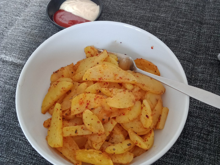 Resep Potato wedges oven (camilan sehat) Anti Gagal