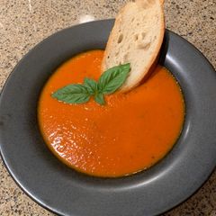 A picture of Tomato basil bisque.