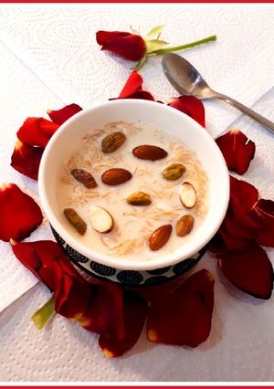 A picture of Rosy vermicilli kheer.
